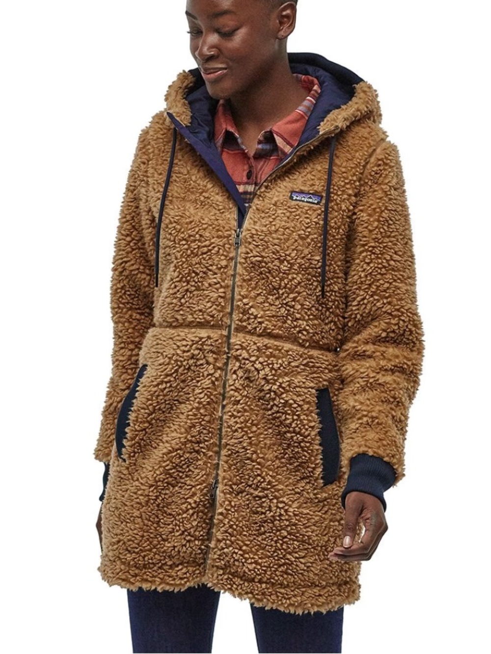 Patagonia Dusty Mesa Teddy Fleece Parka Sherpa Hooded Coat XL